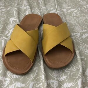 Yellow sandals